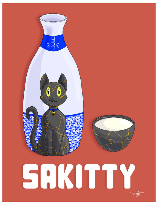 Sakitty Cat-tail | Satin 8.5"x11" Print | Deviant Kreations