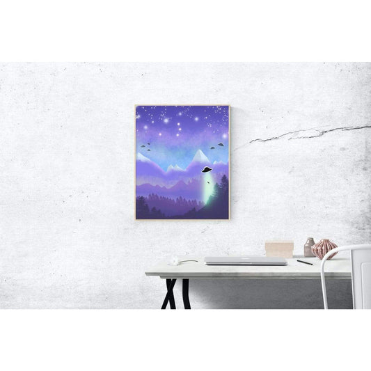 Alien Abduciton Print | DevKrea - Deviantkreations