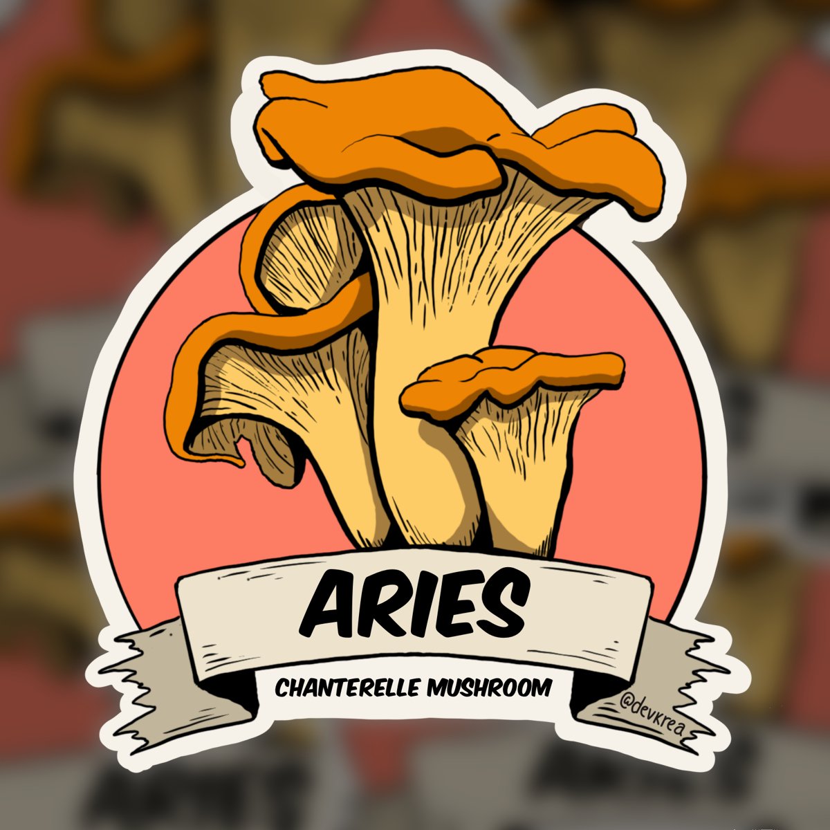 Aries Zodiac 3" Vinyl | Deviant Kreations - Deviantkreations