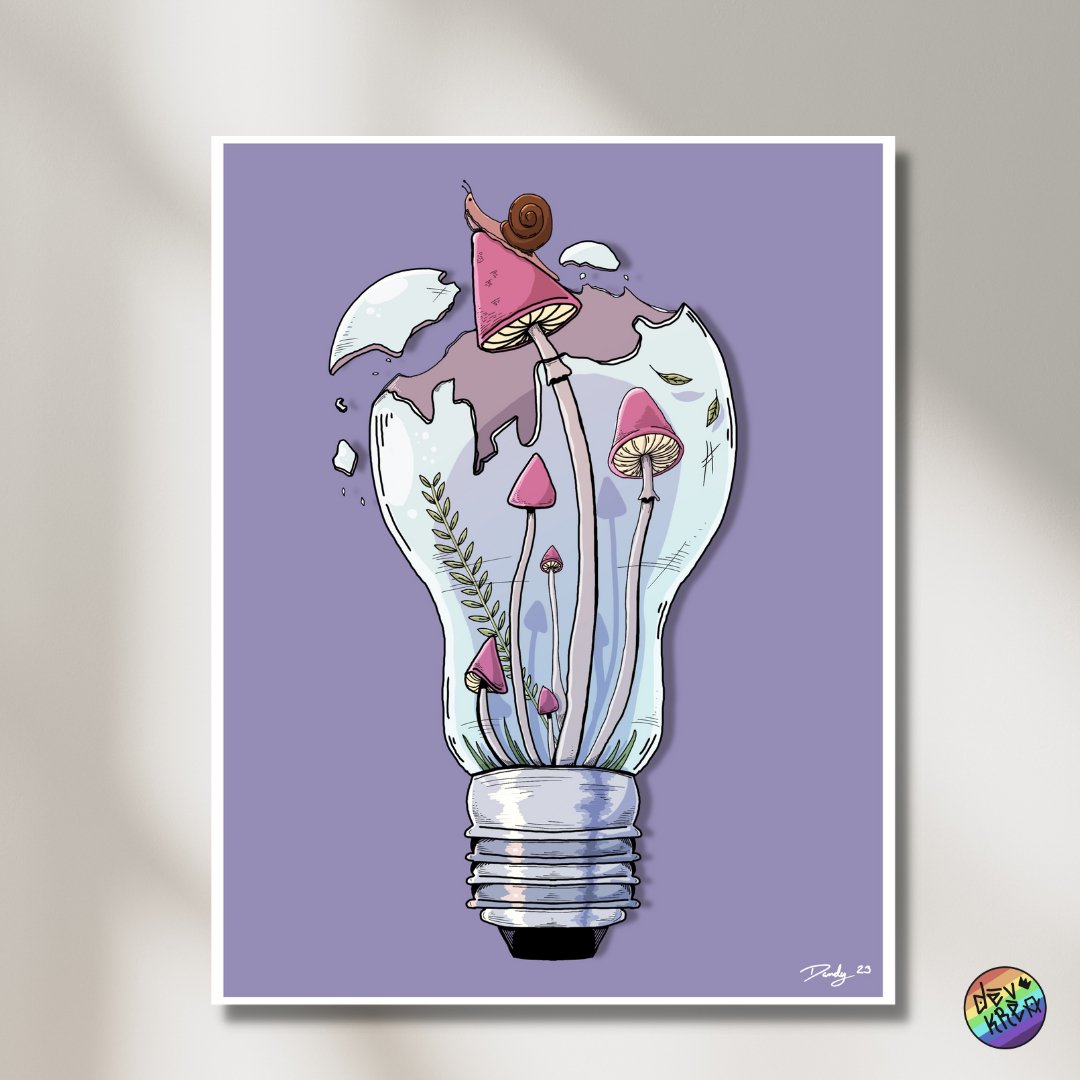 Broken Light Print | 8.5"x11" & 12"x18" | Deviant Kreations - Deviantkreations