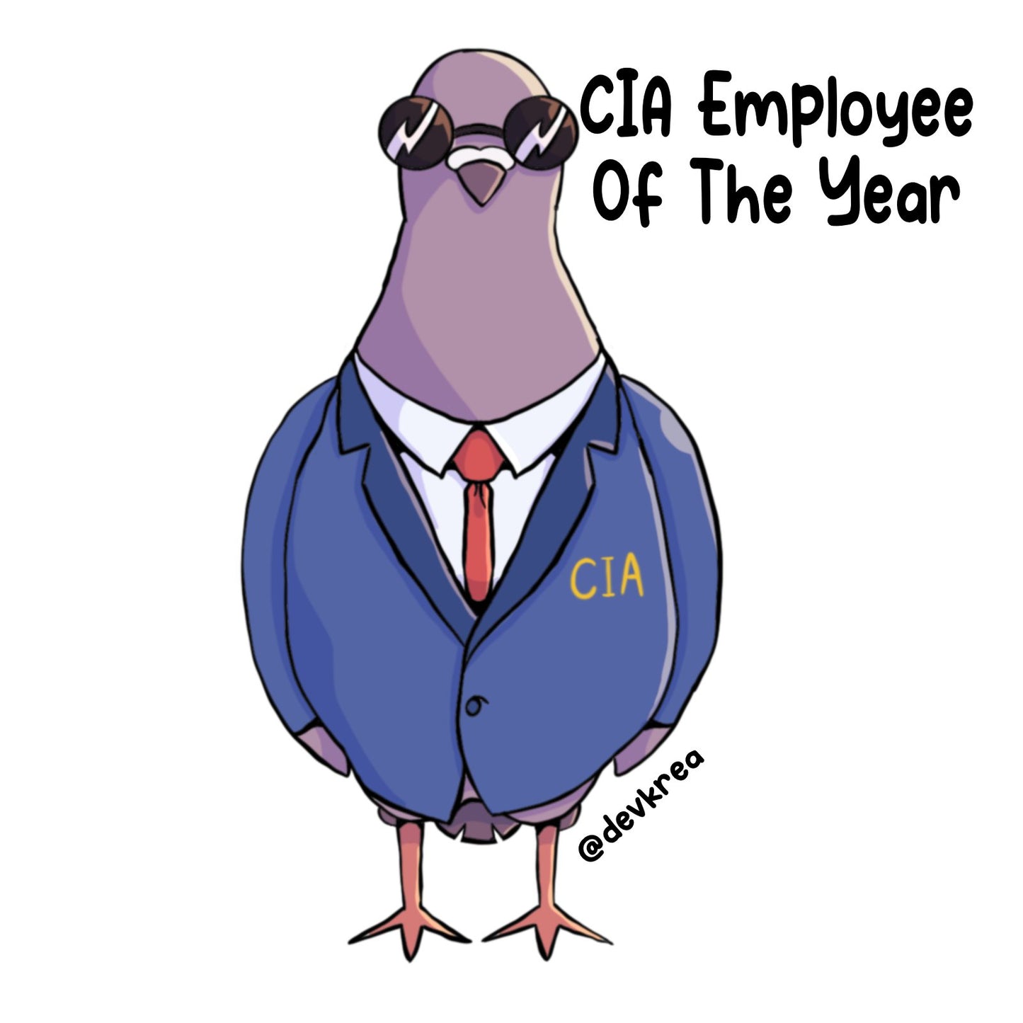 CIA Pigeon 3" Magnet | Deviant Kreations - Deviantkreations