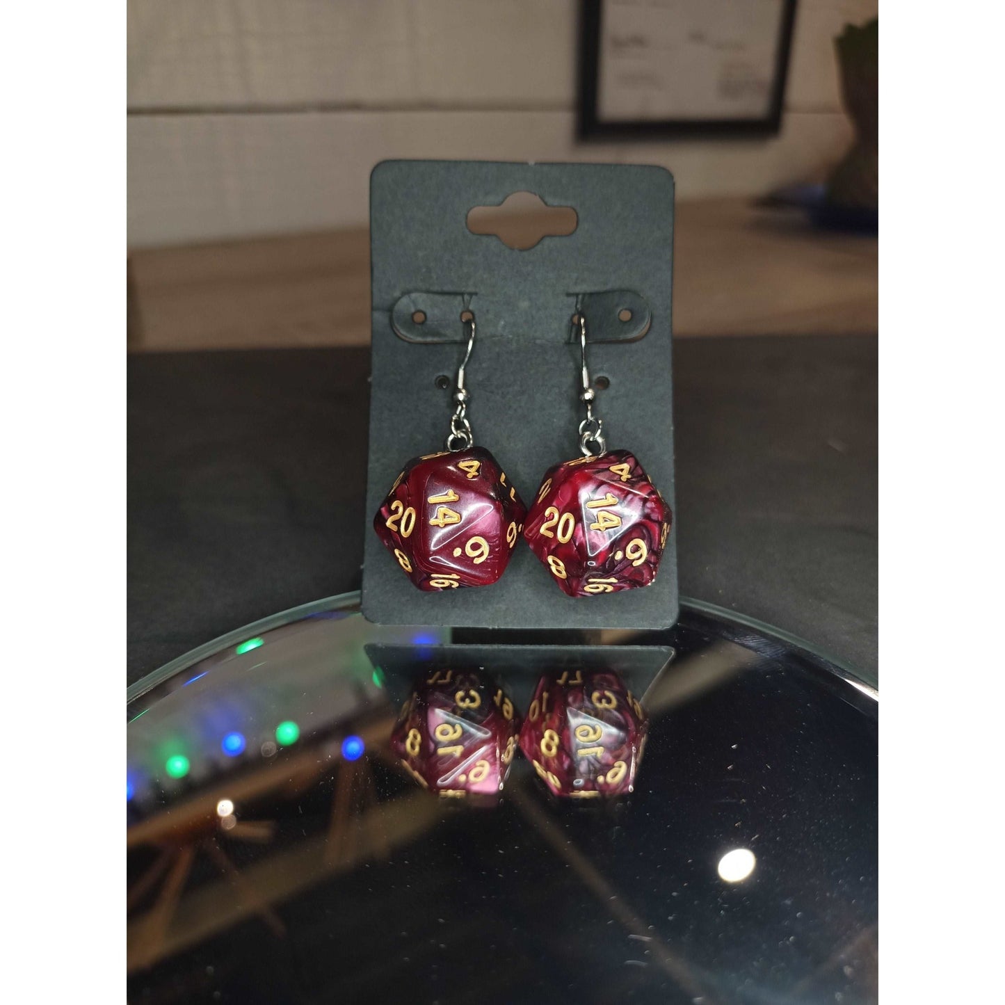 D20 Dice Earrings | Jewelry | Deviant Kreations - Deviantkreations