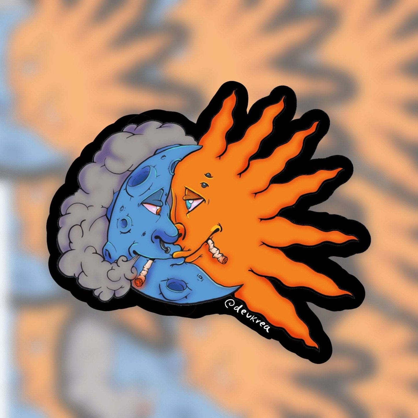 Day n Night Sticker | DevKrea - Deviantkreations