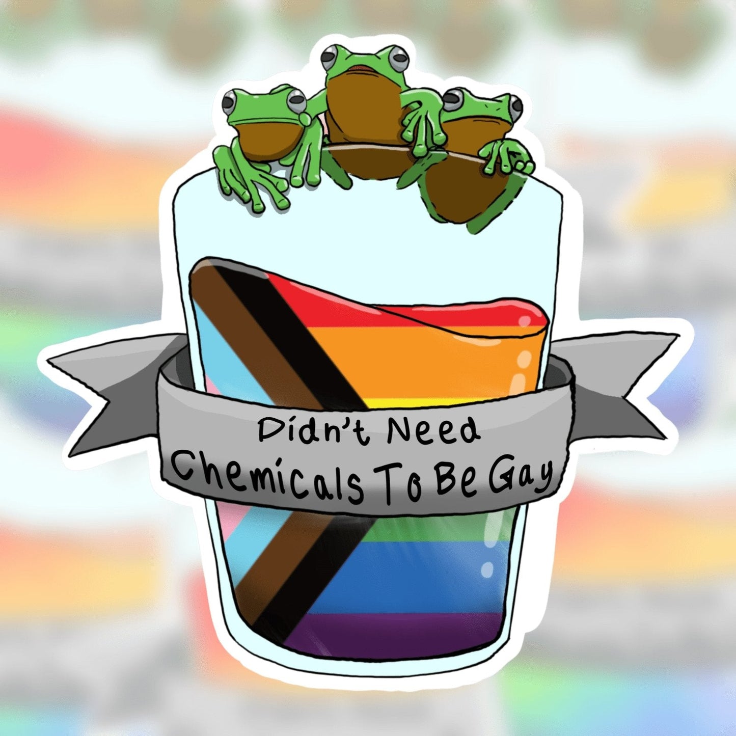 Didn't Need Chemicals Sticker | 3" | DevKrea - Deviantkreations