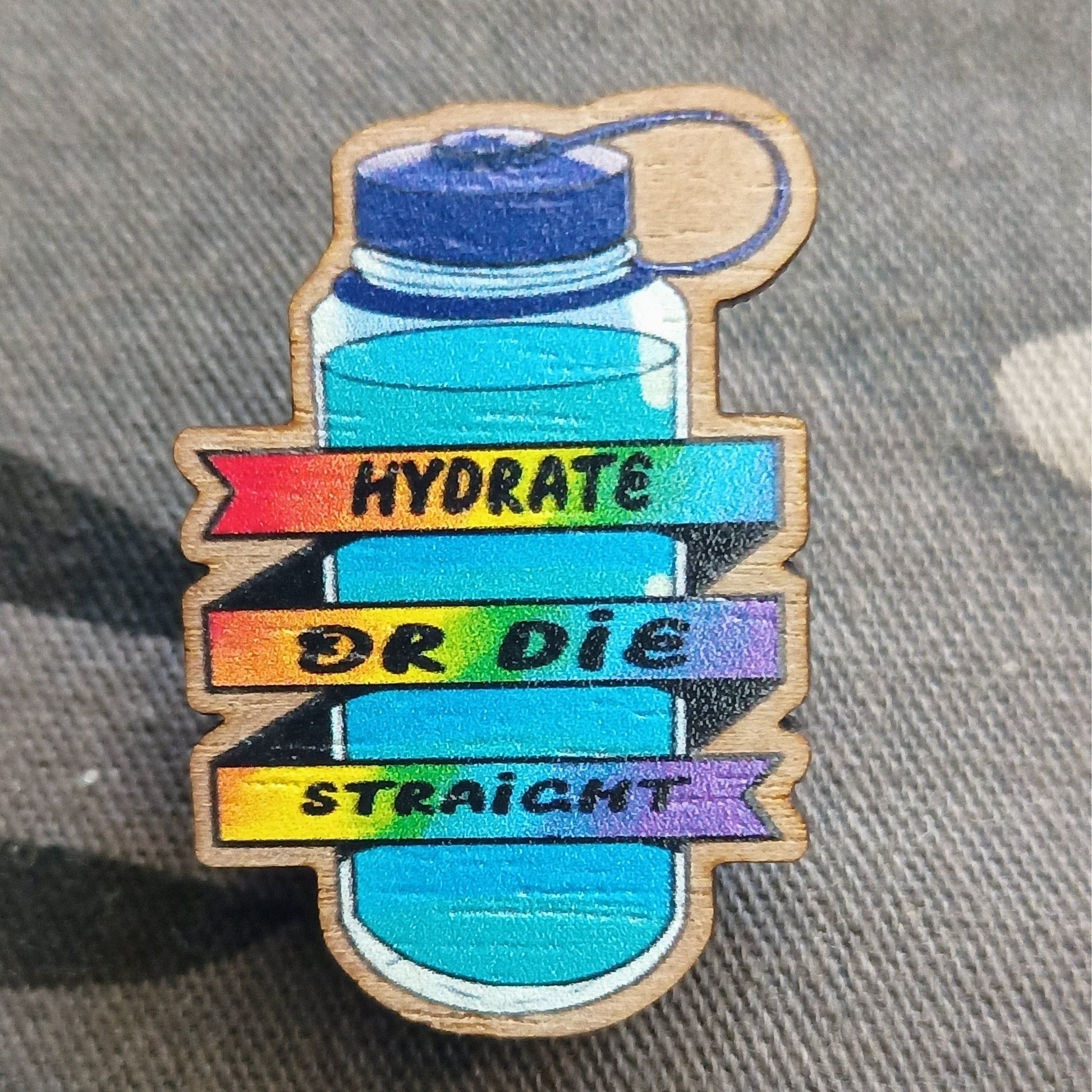 Die Straight | Wooden Pins 1.5" | Deviant Kreations - Deviantkreations