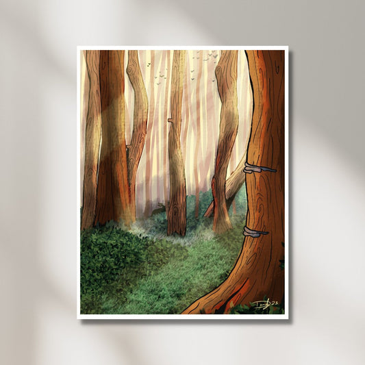 Forrest Path Print | Wall Art | 8.5"x11" | Deviant Kreations - Deviantkreations