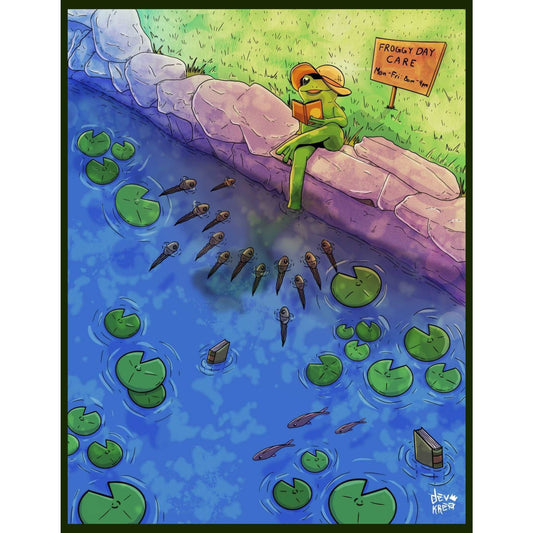Froggy Daycare Print | DevKrea - Deviantkreations