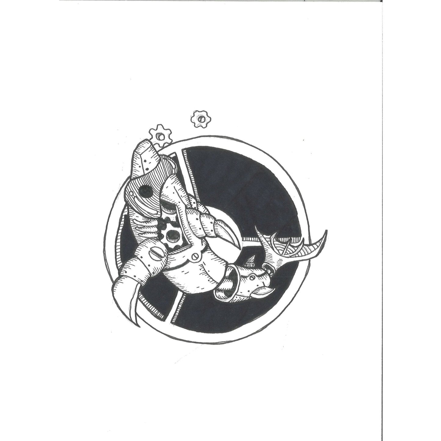 Gear Shark Print | DevKrea - Deviantkreations