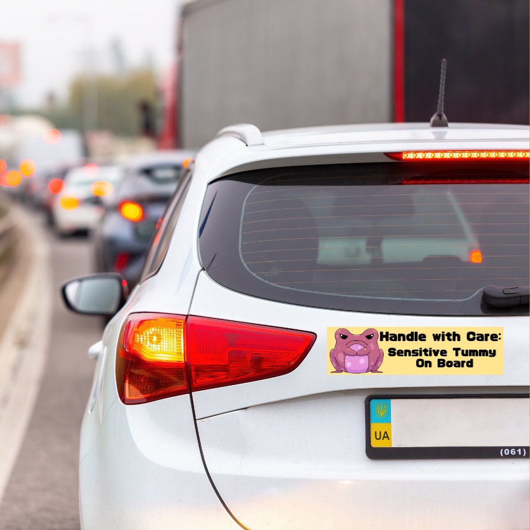 Handle With Care Bumper-Sticker | 3"x11" | Deviant Kreations - Deviantkreations