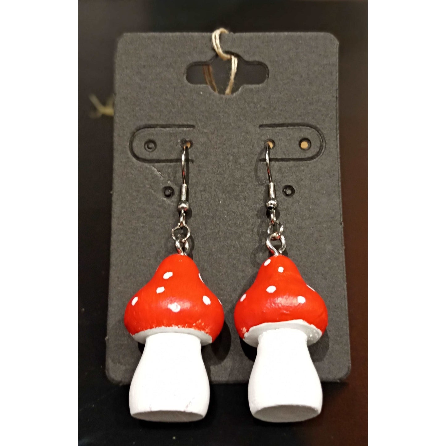 Handpainted Mushroom Earrings | Jewelry | DevKrea - Deviantkreations