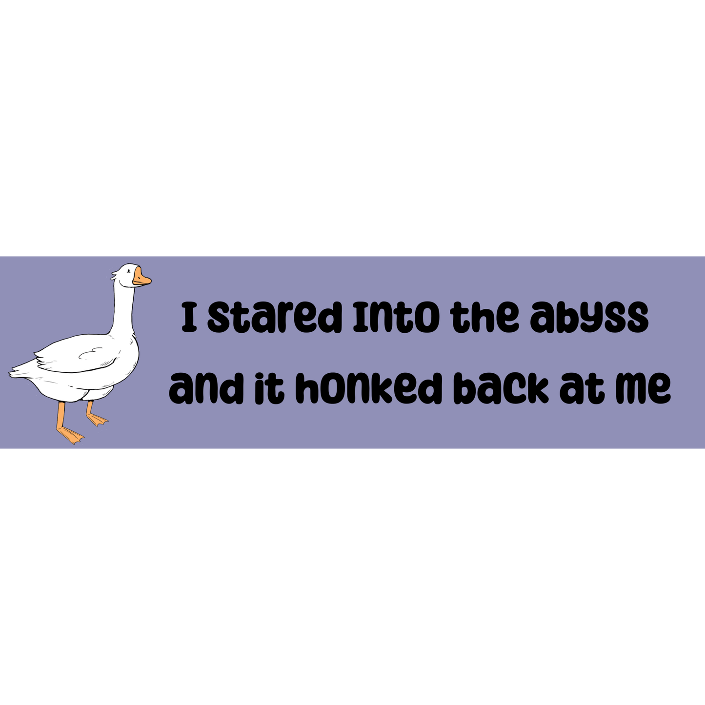 Honk Bumper-Sticker | 3"x11" | Deviant Kreations - Deviantkreations
