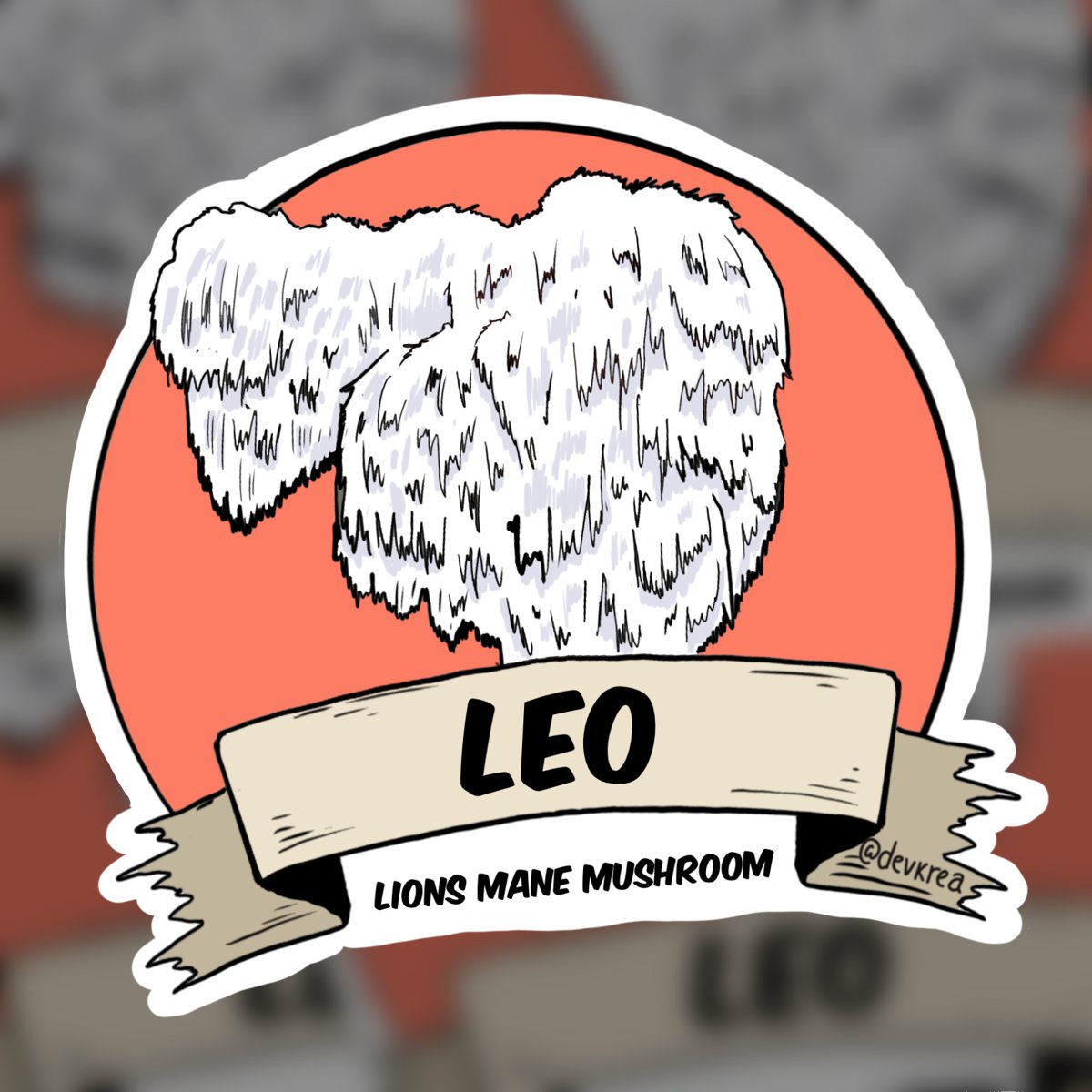 Leo Zodiac 3" Vinyl Sticker | Deviant Kreations - Deviantkreations