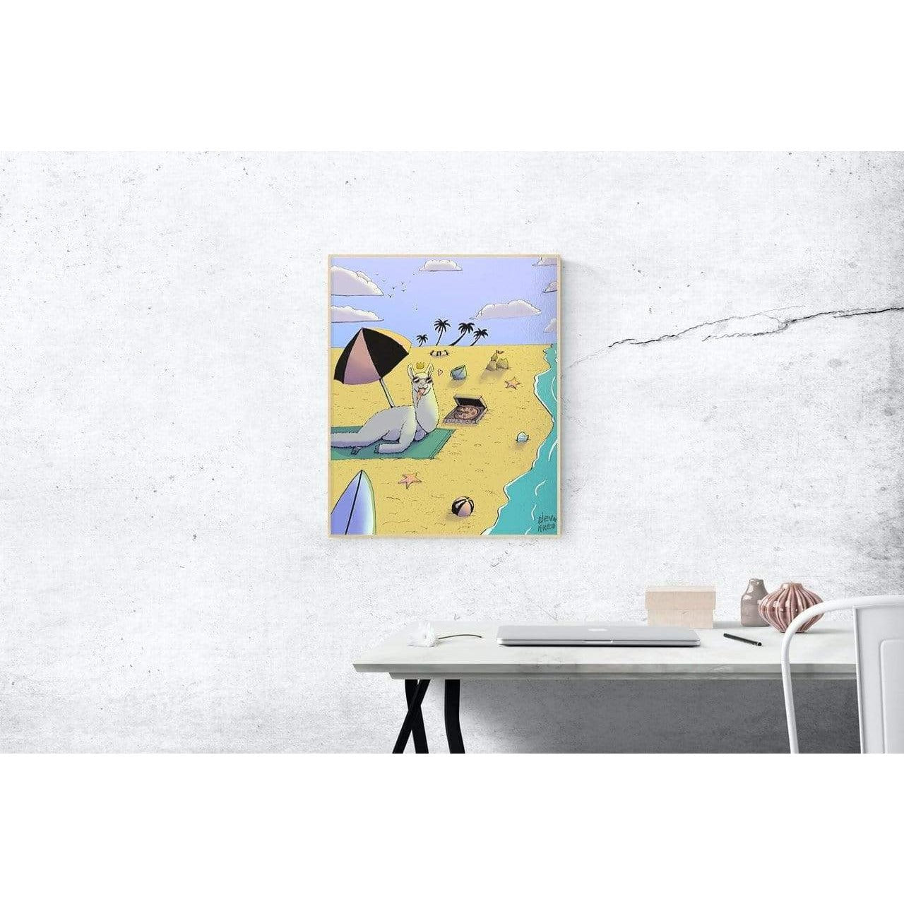 Llama Relaxing Print | DevKrea - Deviantkreations