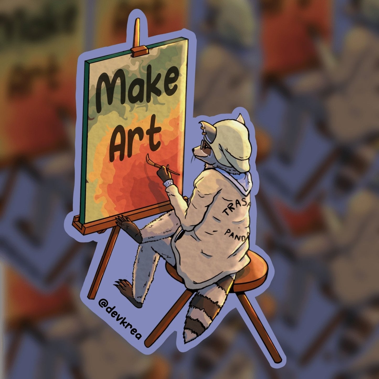 Make Art Sticker | 3" | DevKrea - Deviantkreations