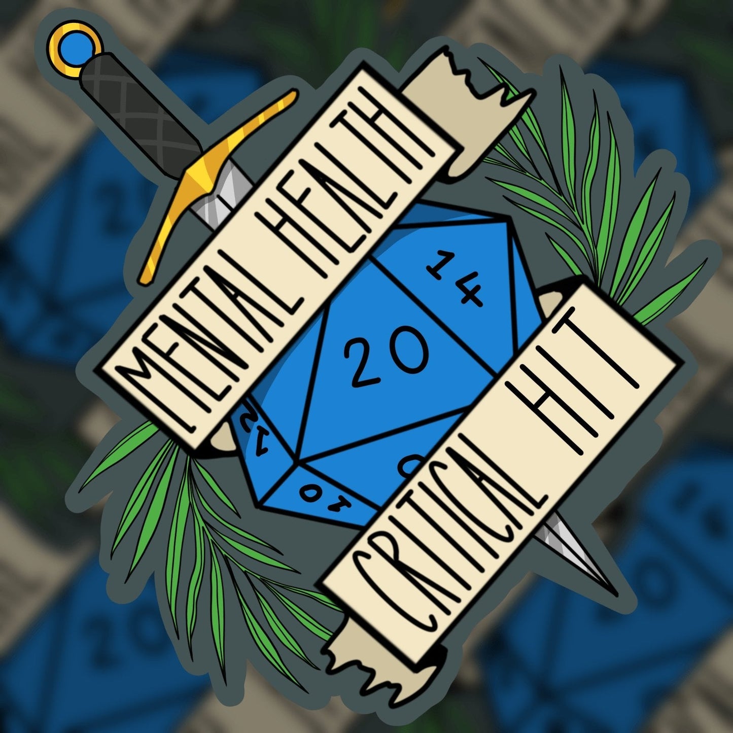 Mental Health Critical Success Sticker | 3" | DevKrea - Deviantkreations