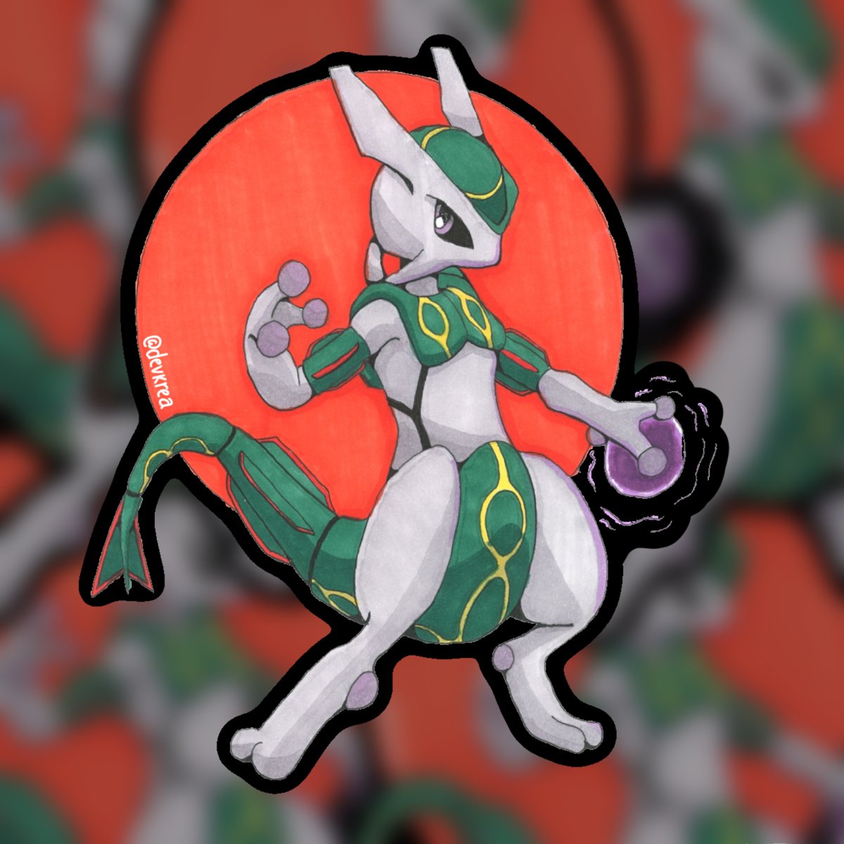Mewquazza 3" Vinyl Sticker | Deviant Kreations - Deviantkreations