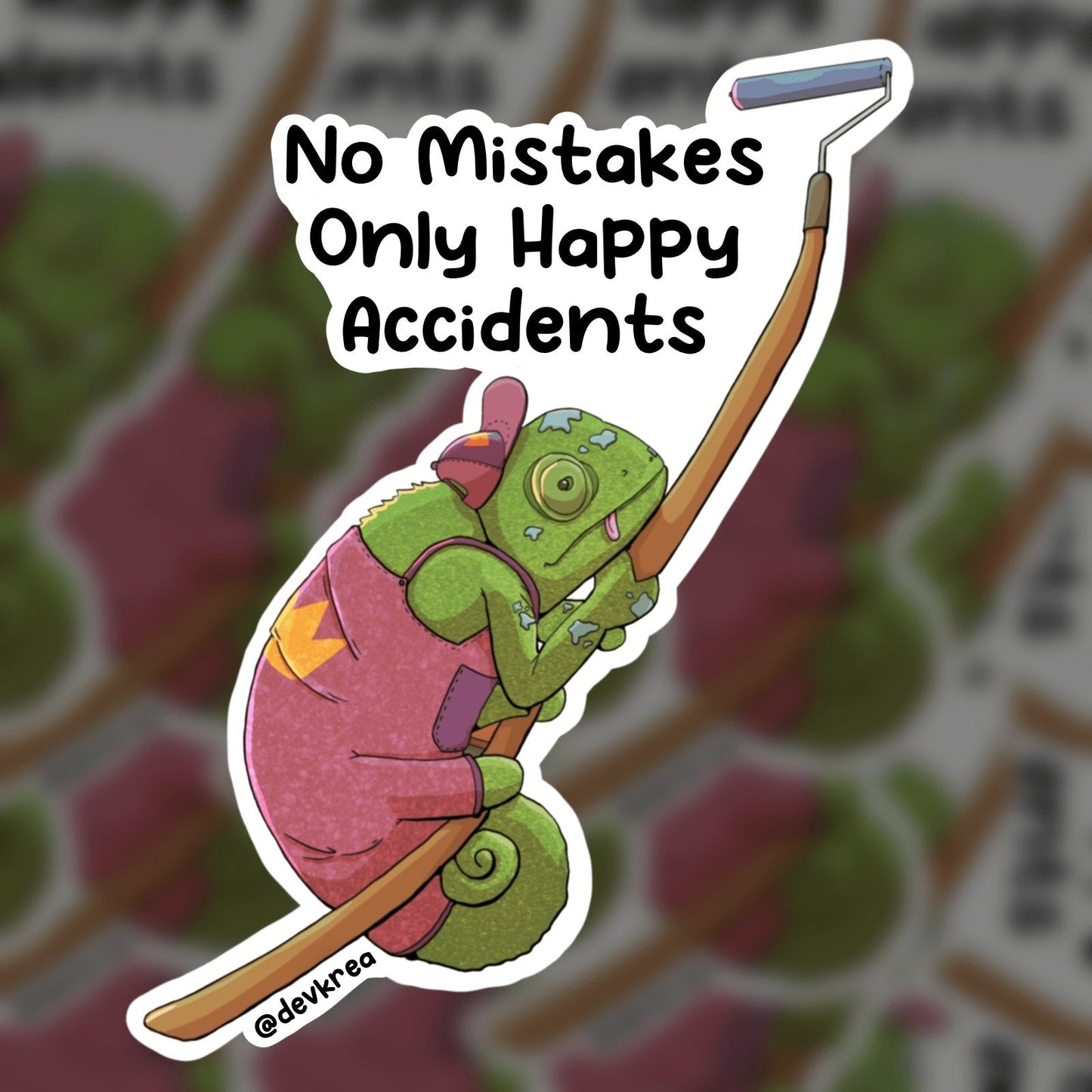 No Mistakes Sticker | 3" | DevKrea - Deviantkreations
