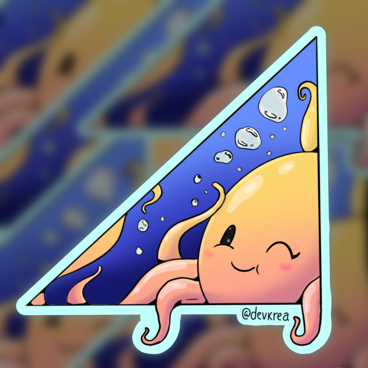 Octo 3" Vinyl Sticker | Deviant Kreations - Deviantkreations