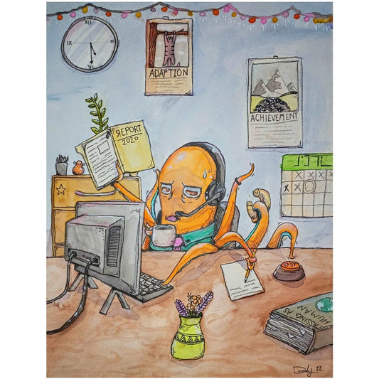 Octo Clerk: Traditional Print | DevKrea - Deviantkreations