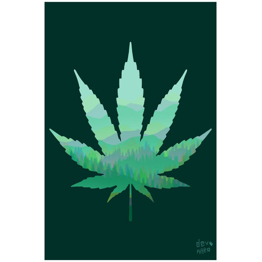 Sativa Silhouette Print | DevKrea - Deviantkreations