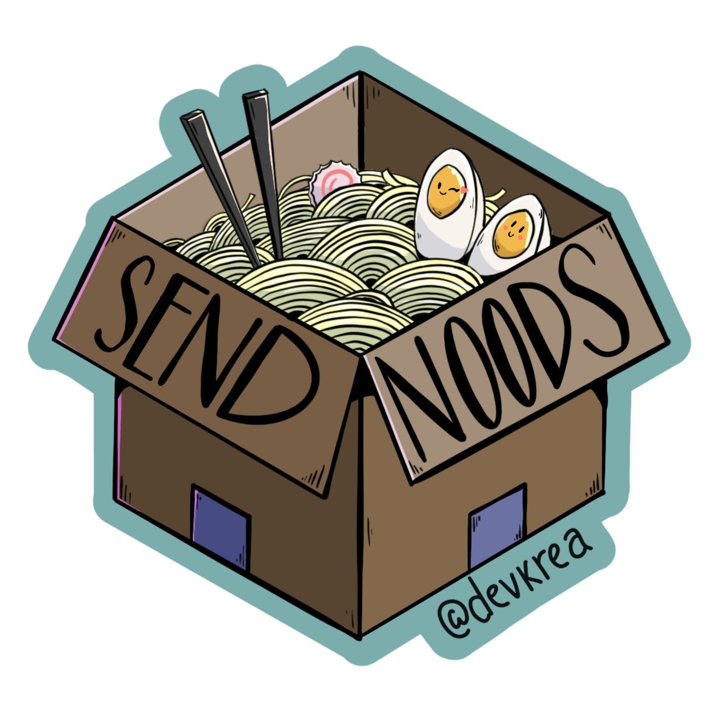 Send Noods 3" Magnet | Deviant Kreations - Deviantkreations