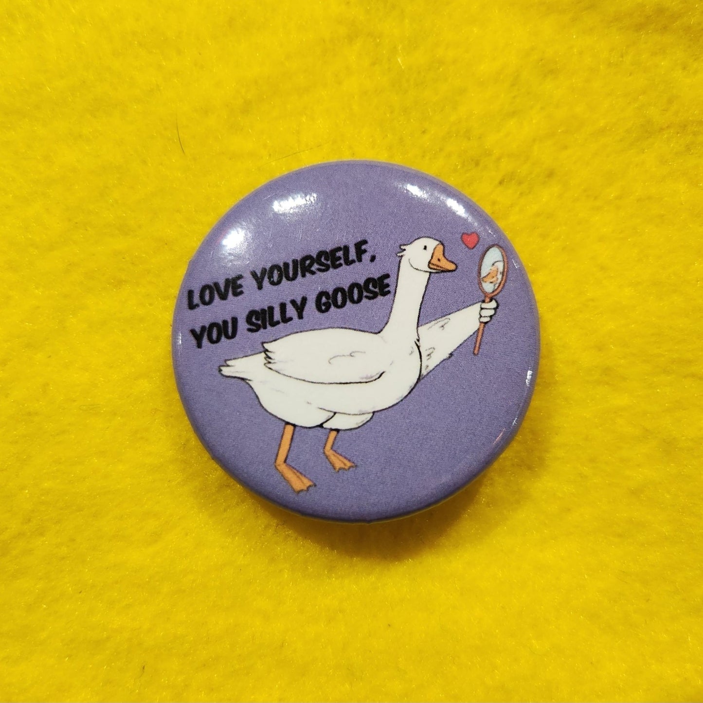 Silly Goose Button | 1.25" - Deviantkreations