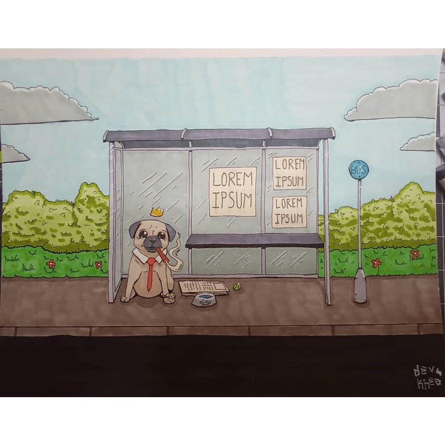 Smoking Pug | DevKrea - Deviantkreations