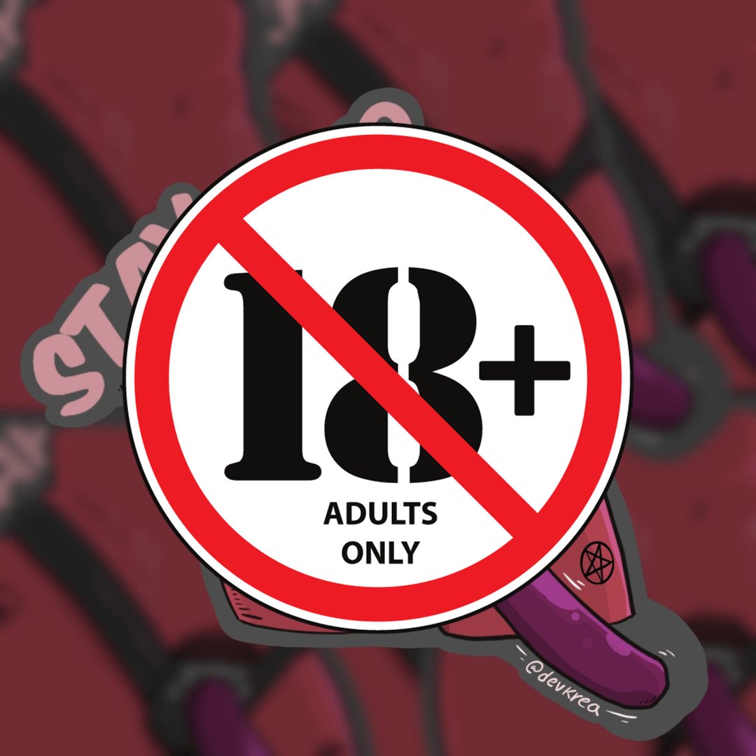 Stay Strapped Vinyl Sticker | 3" | 18+ | Devkrea - Deviantkreations