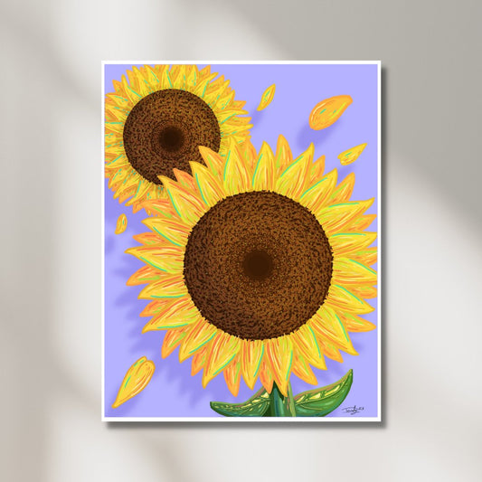 Sunflower Print | Wall Art | 8.5"x11" | Deviant Kreations - Deviantkreations