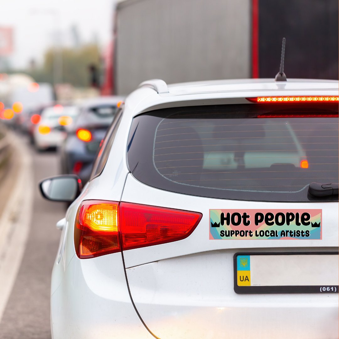 Support Local Artists Bumper-Stickers | 3"x11" | Deviant Kreations - Deviantkreations