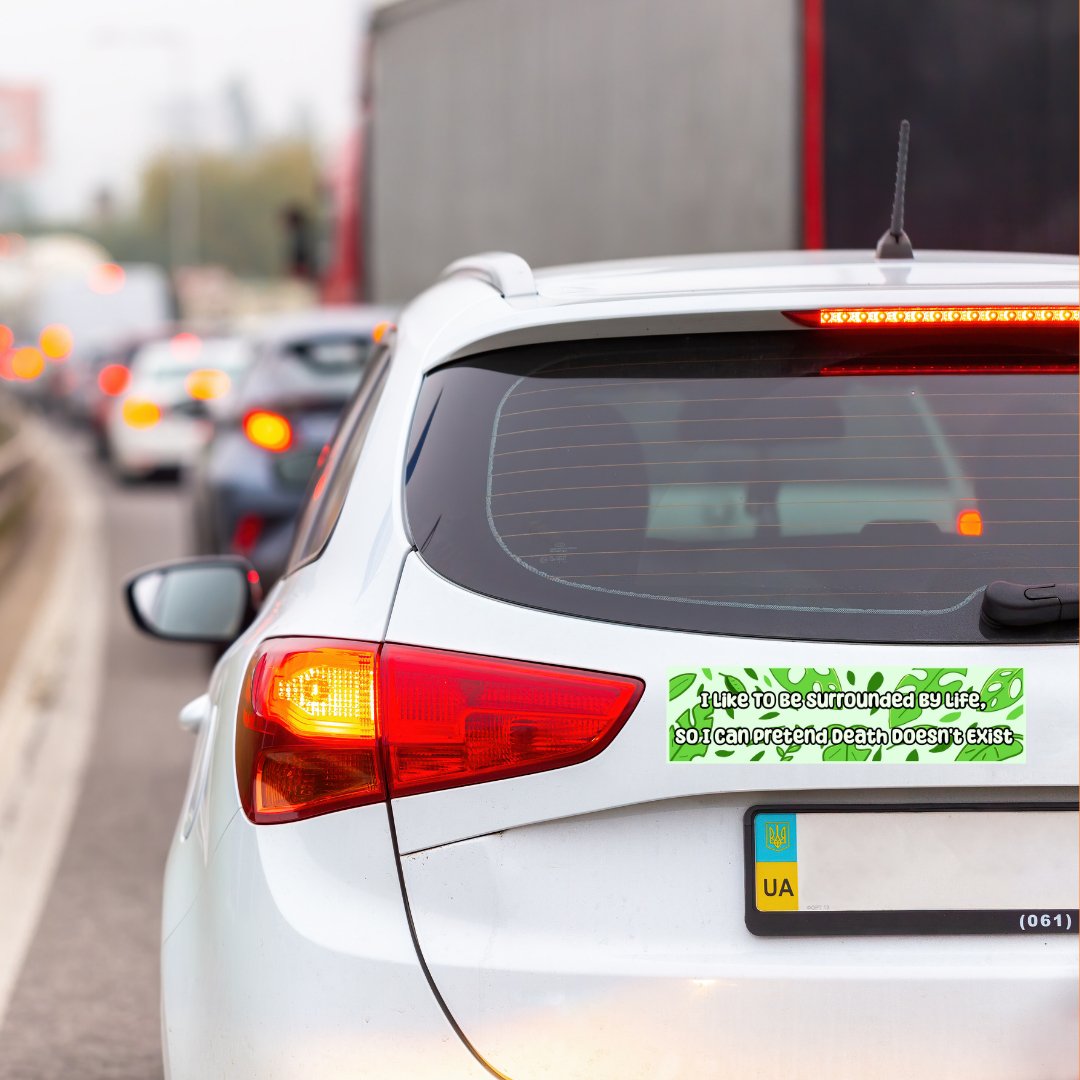 Surrounded by Life Bumper-Sticker | 3"x11" | Deviant Kreations - Deviantkreations