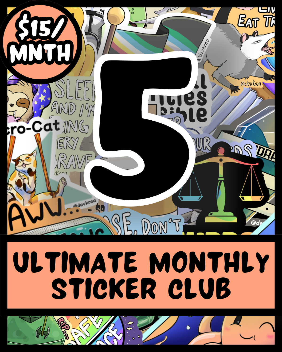 Monthly Sticker Club