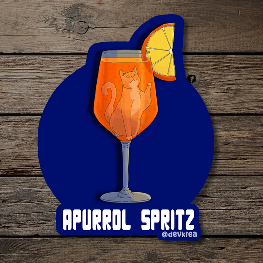 Apurrol Spritz | 3" Vinyl | Cat-tail Sticker | Deviant Kreations