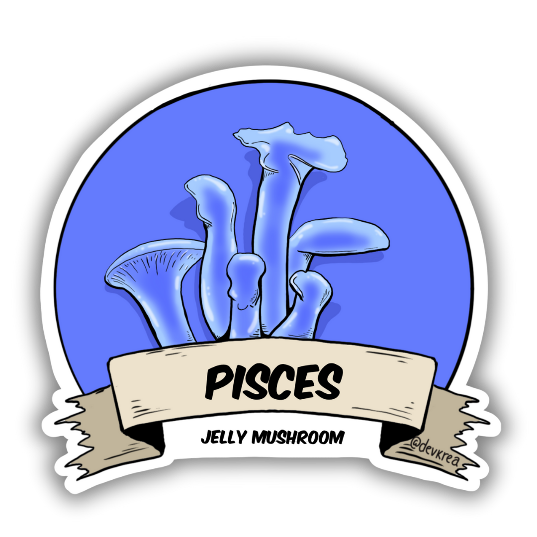 Pisces Zodiac 3" Vinyl Sticker | Deviant Kreations