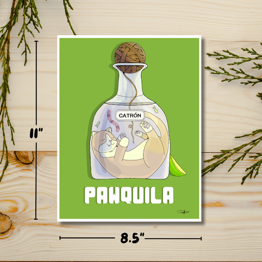 Pawquilla Cat-tail | | Satin 8.5"x11" | Deviant Kreations