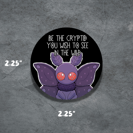 Mothman 2.25" Button | Deviant Kreations