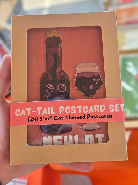 Cat-tail Postcard Set | 5"x7" | Deviant Kreations