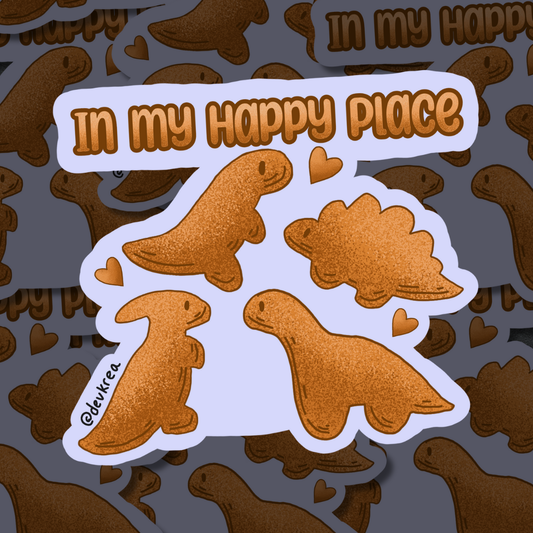 Happy Place Sticker | 3" | Deviant Kreations