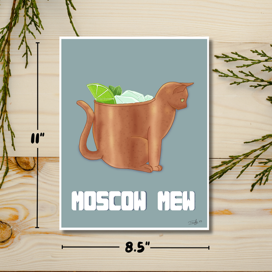 Moscow Mew Print Cat-Tail | Deviant Kreations