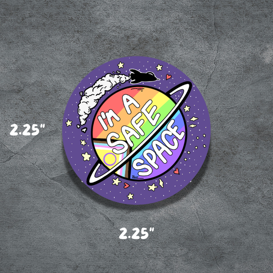 Safe Space 2.25" Button | Deviant Kreations