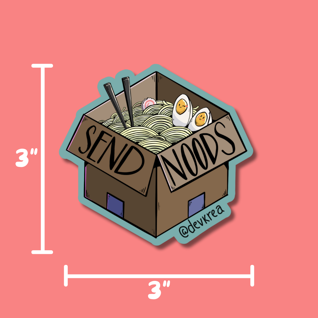 Send Noods 3" Magnet | Deviant Kreations