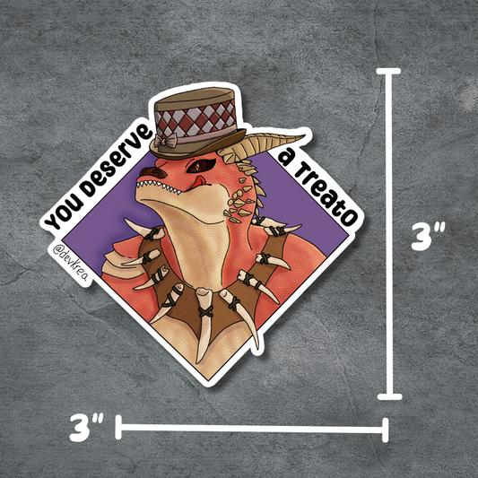 Treats Sticker | 3" Matte | Deviant Kreations