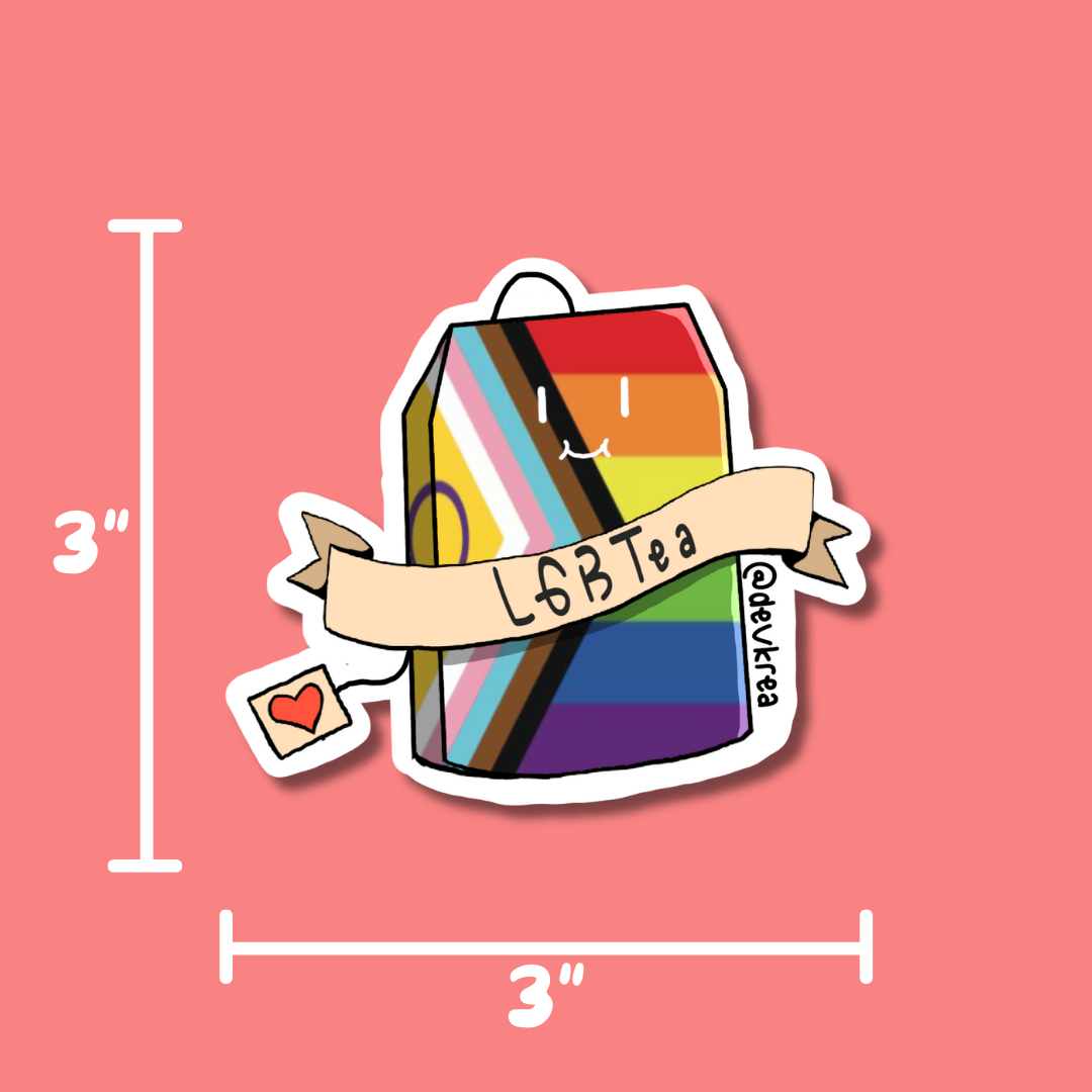 LGBTea 3" Magnet | Deviant Kreations