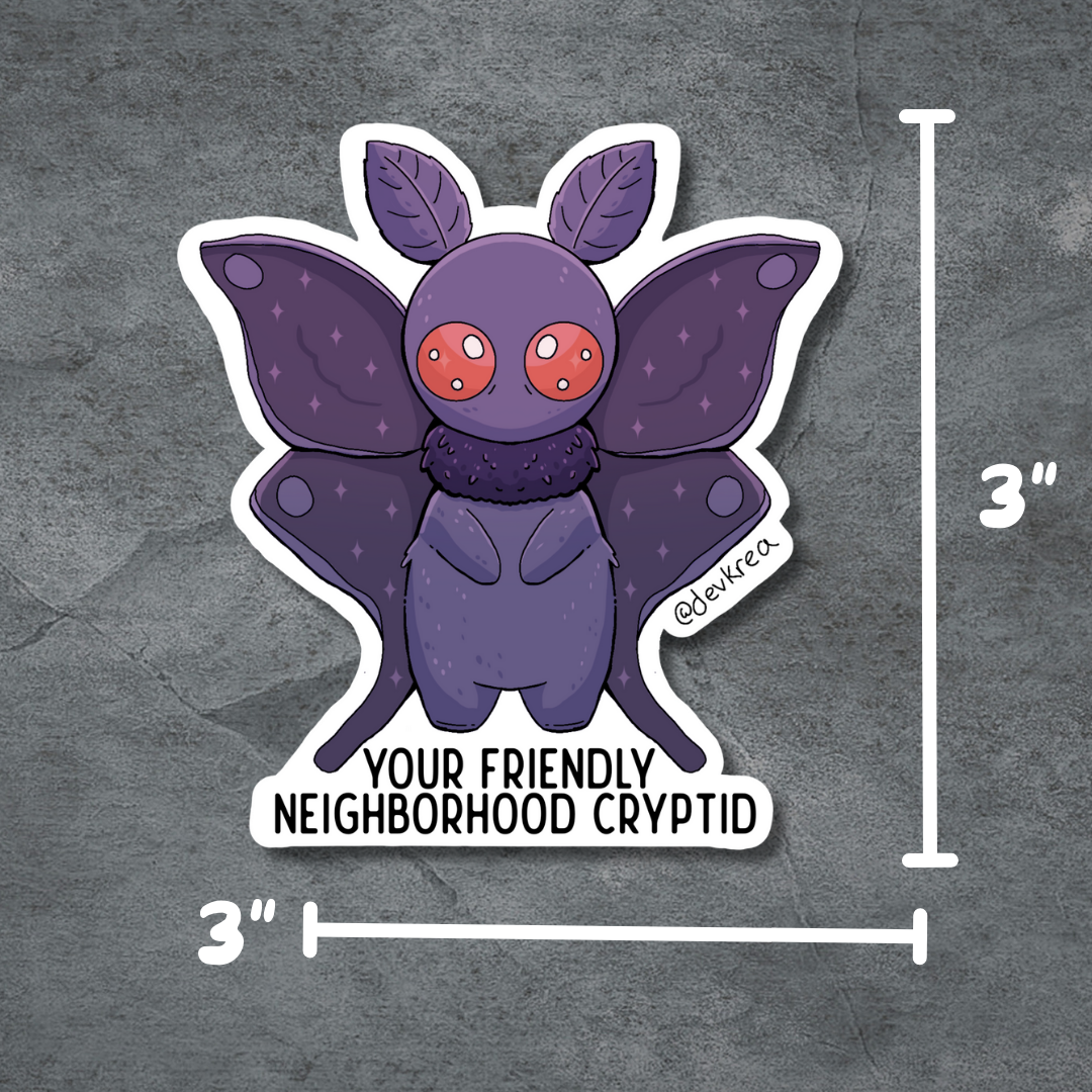 Neighborhood Cryptid Mothman | 3" | Deviant Kreations