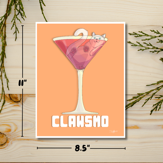 Clawsmo Cat-tail | Satin 8.5"x11" | Deviant Kreations