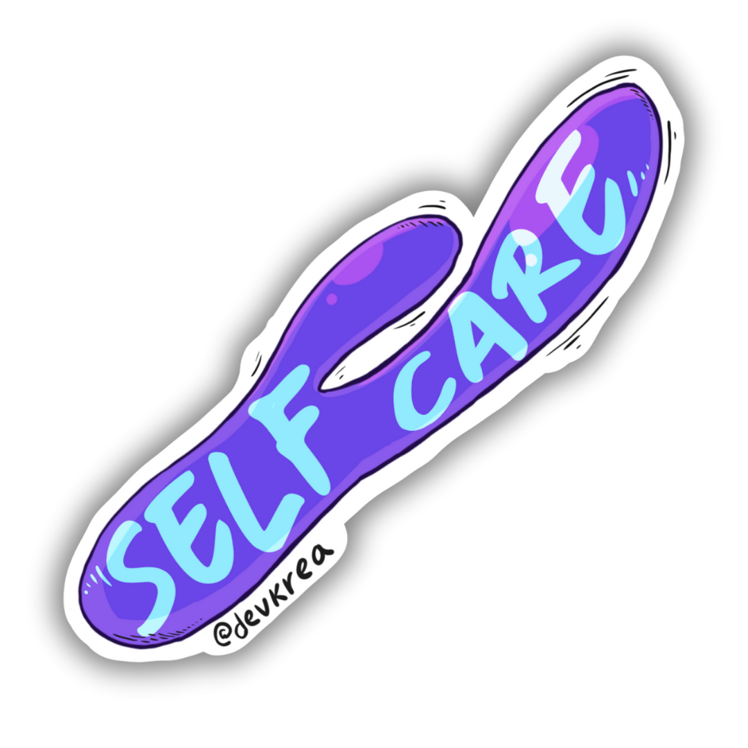 Self Care Vinyl Sticker | 3" | 18+ | Deviant Kreations - Deviantkreations - 18+, adult, sticker, Stickers