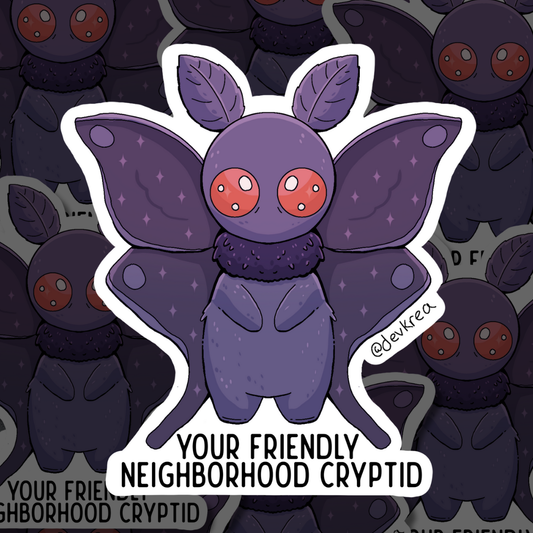 Neighborhood Cryptid Mothman | 3" | Deviant Kreations