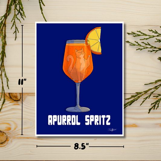 Apurrol Spritz Cat-tail | Satin 8.5"x11" | Deviant Kreations