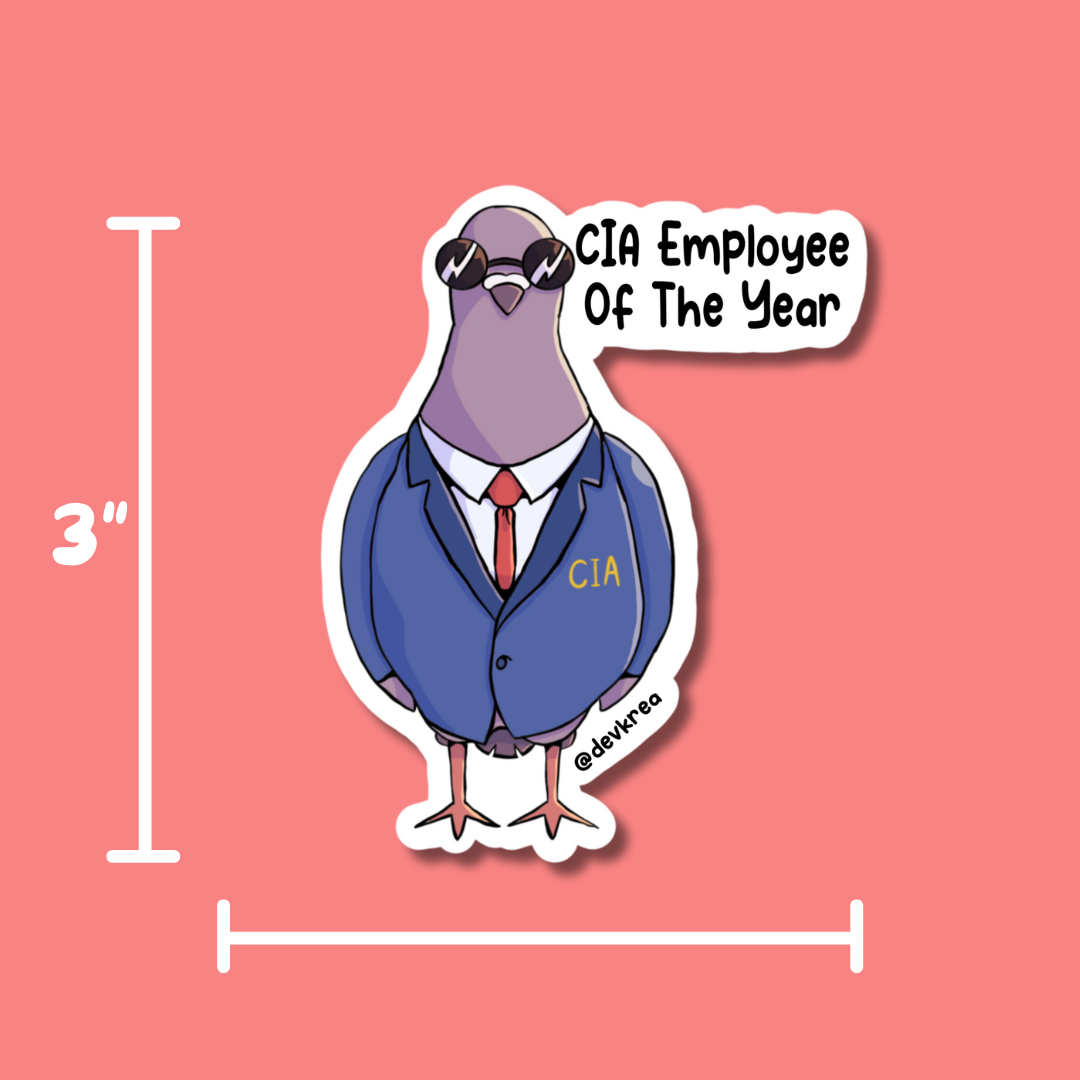 CIA Pigeon 3" Magnet | Deviant Kreations