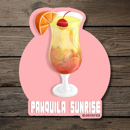 Pawquila | 3" Vinyl | Cat-tail Sticker | Deviant Kreations